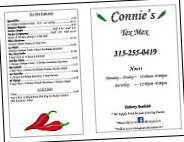 Connie's Tex Mex menu