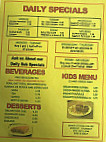 Thomas's Pizza Subs menu