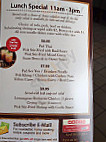 Issara Thai Cuisine menu