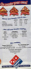 Domino's Pizza menu