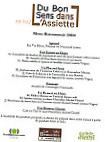 Le Beauclerc menu