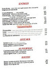 La Terrasse menu