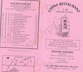 China menu