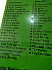 Rumah Makan Melati menu