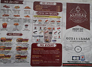 Alishan Resturen menu