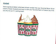 Rita's Italian Ice menu