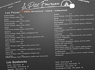 Le Petit Fourneau menu