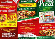 Break Pizza menu