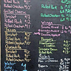 Bearded One Bbq menu