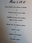 Au Fil Des Saisons menu