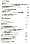 Au Lion D'or menu