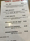 Toomeys menu