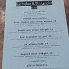 Gastrobar B/p menu