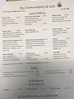 Bay Ave Bakery Cafe menu