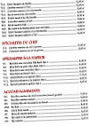 Le Wok du Mandarin menu