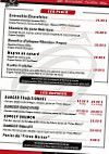 Ô Bistrot menu