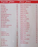 Millennium Restaurant menu