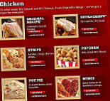 Kfc menu