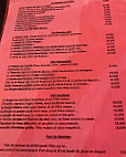 Le Golfe Plage menu