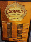 Cachemire menu