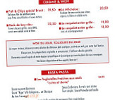 Au Petit Marché menu