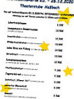 Theaterstube menu