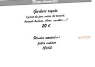 Le Pic Assiette menu