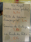 Le Patio menu