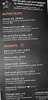 Wallstreat Bar/restaurant Grenoble menu