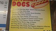 Davy's Dogs menu