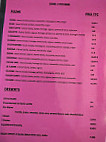 L'écume menu