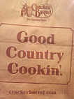 Cracker Barrel menu