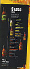 Buffalo Wild Wings menu