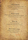 Auberge des Trois Pignons menu