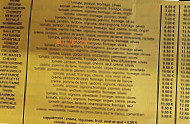 La Napolitaine menu