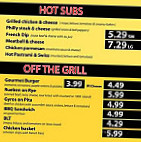 Bill Ruth's Subs And Burgers Pryor menu