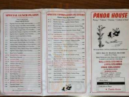 Panda House menu