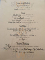 Hudson Point Café menu