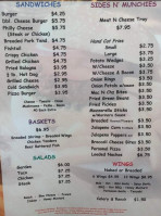 Bogey's Tavern, LLC menu