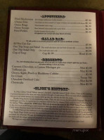 Click's Steakhouse menu