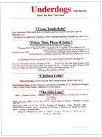 D K Market Pizza menu