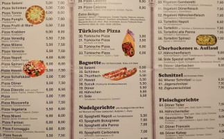 Pizzeria Side menu