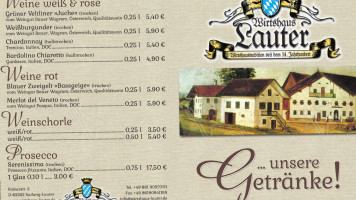 Wirtshaus Lauter menu