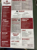 Ruger's Grill menu