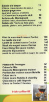 Le Cactus menu