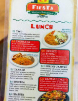 La Fiesta menu