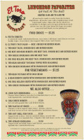 El Toro menu