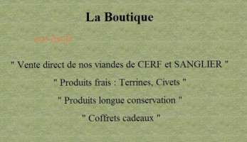 Auberge Des Cerfs De Kerfulus menu