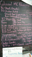 Mc Taco Truck menu