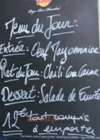 Café Des Beaux Arts menu